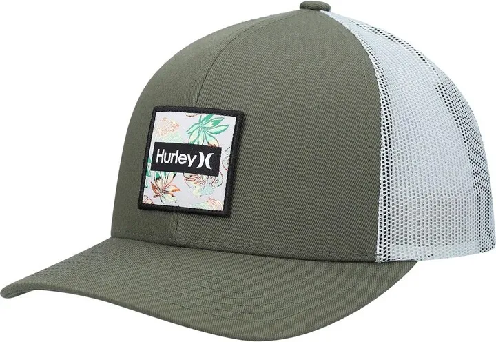 Men's Hurley Green Seacliff Trucker Snapback Hat