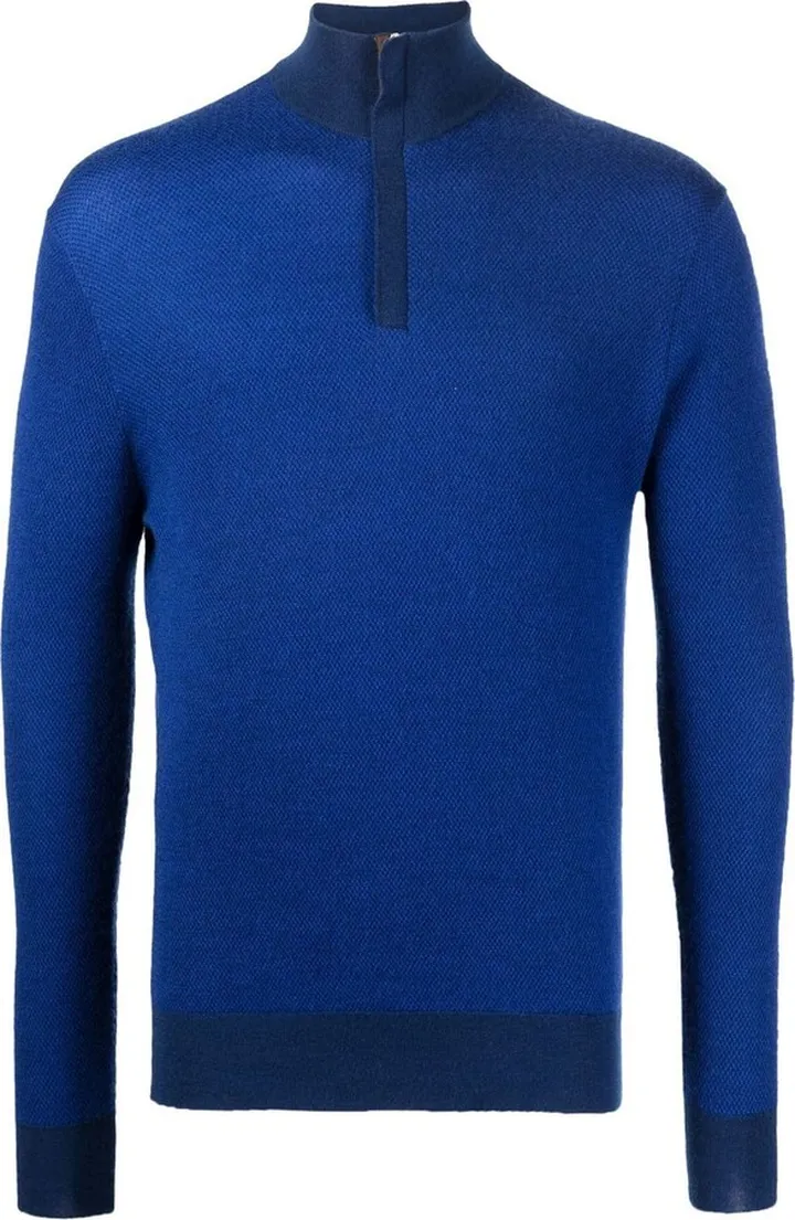 Half-Zip Knitted Jumper