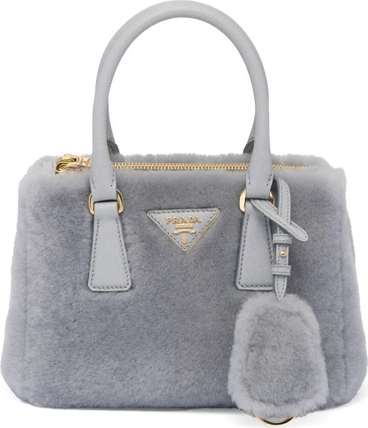 Galleria shearling tote bag