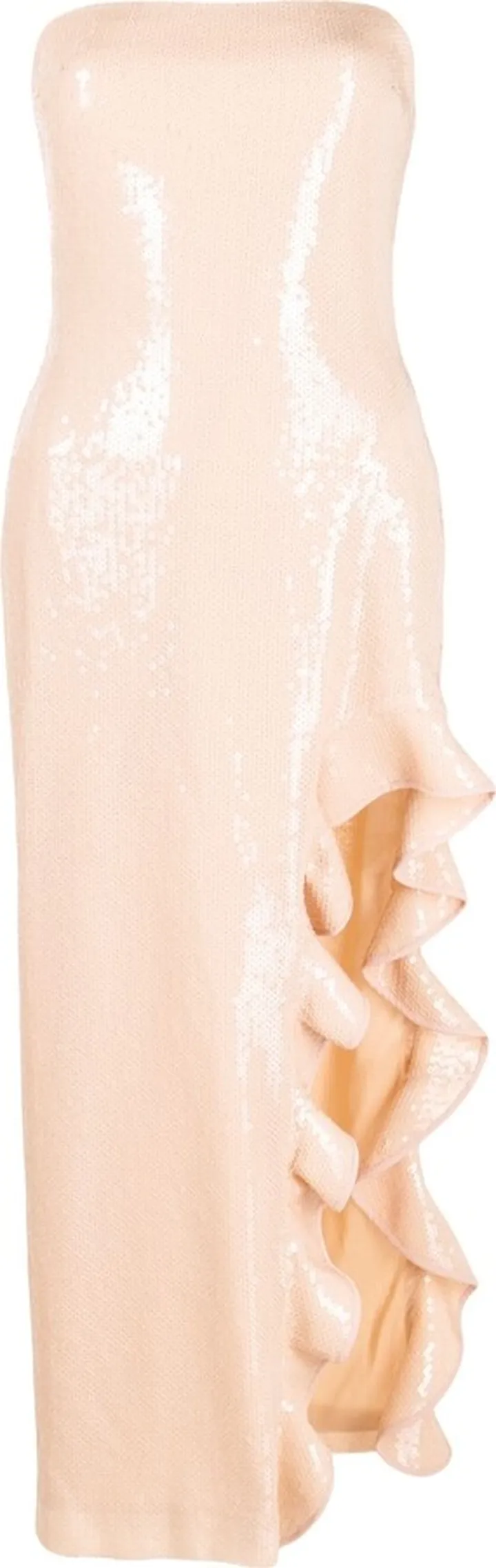 Ruffled Strapless Dress