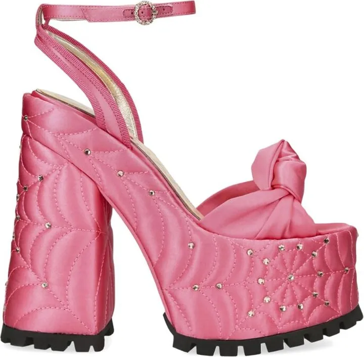 Charlotte Olympia Satin Miranda Platform Sandals 155