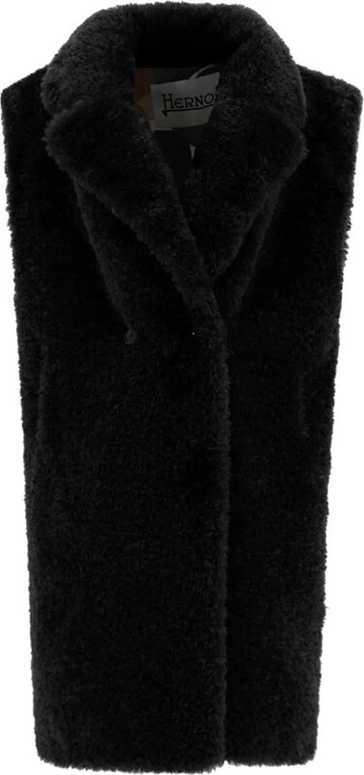 Herno Buttoned Faux-Fur Coat