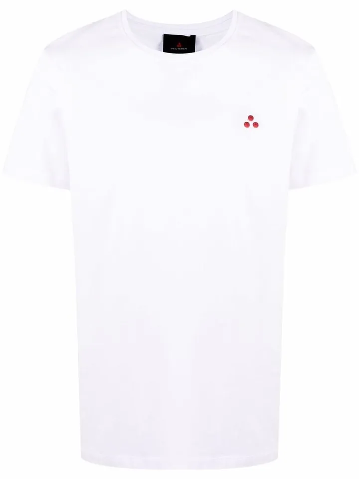 logo-embroidered cotton T-shirt
