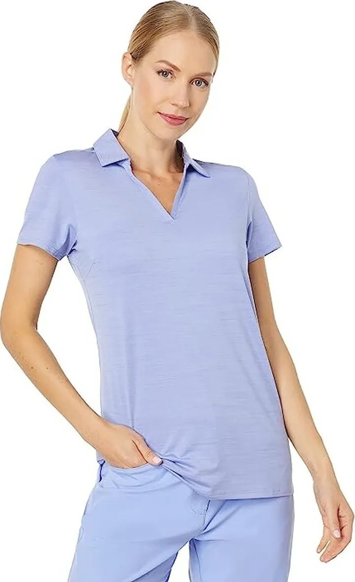 PUMA Golf Cloudspun Coast Polo (Lavender Pop Heather) Women's Clothing