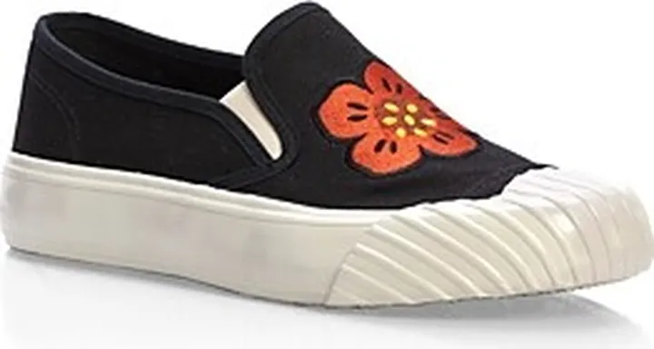 Kenzo Women's Embroidered Flower Slip On Platform Sneakers