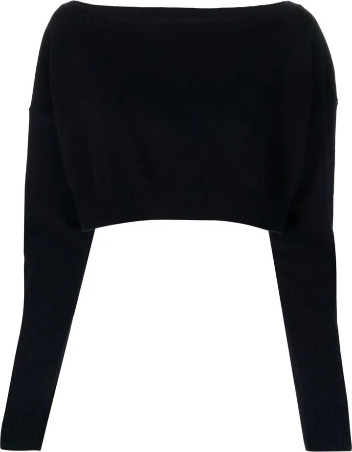 Blue N°279 Belly Knitted Top