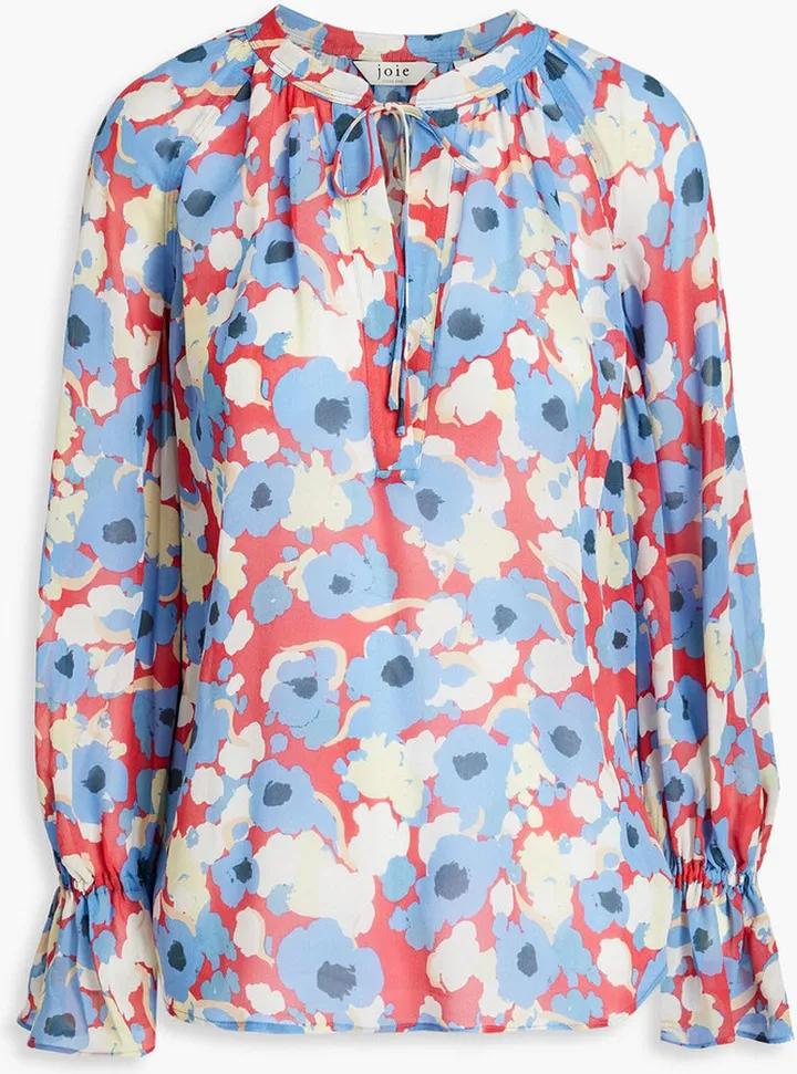 Cecarina floral-print georgette blouse