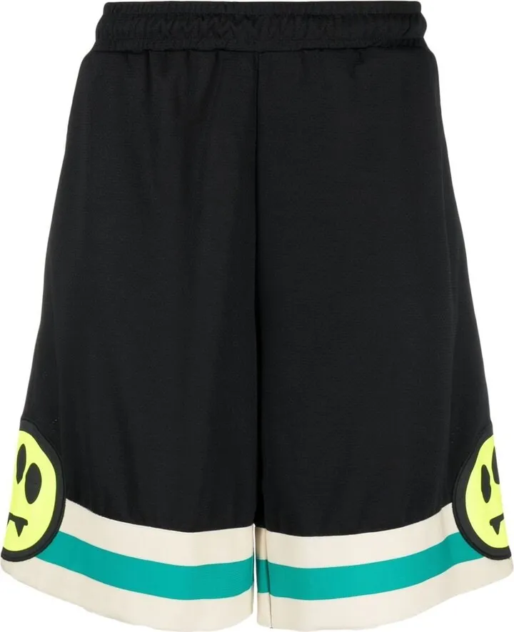 Smiley-Print Bermuda Shorts