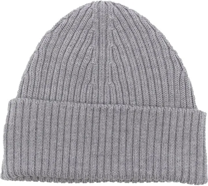 Chunky Ribbed-Knit Beanie