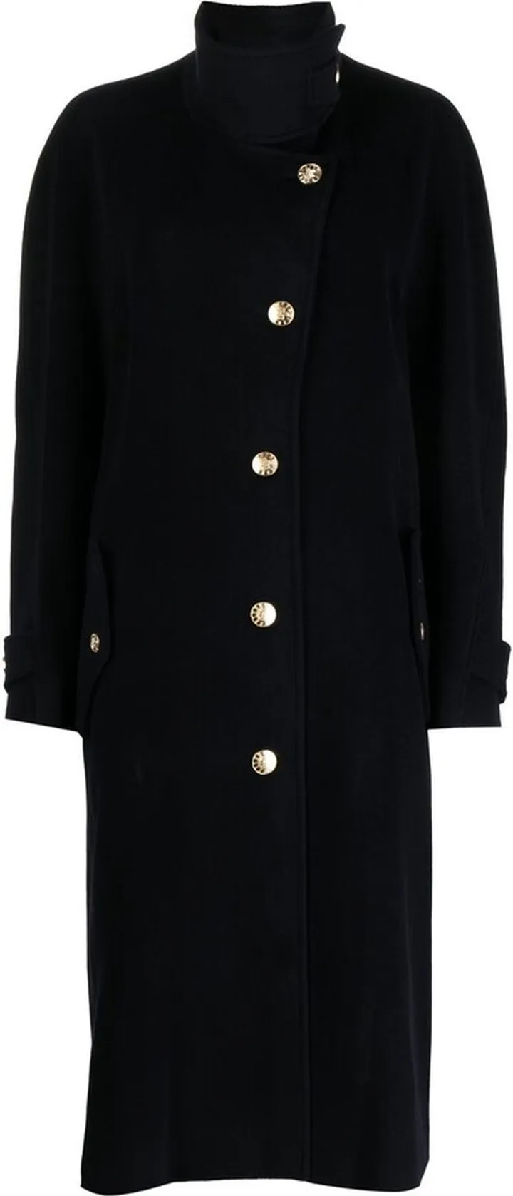 Officer off-centre buttoned coat