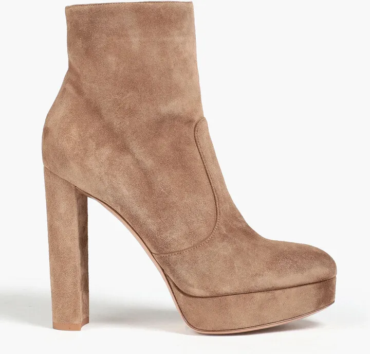 Brook suede platform ankle boots