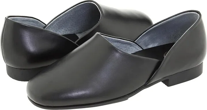 L.B. Evans Radio Tyme II (Black Leather) Men's Slippers