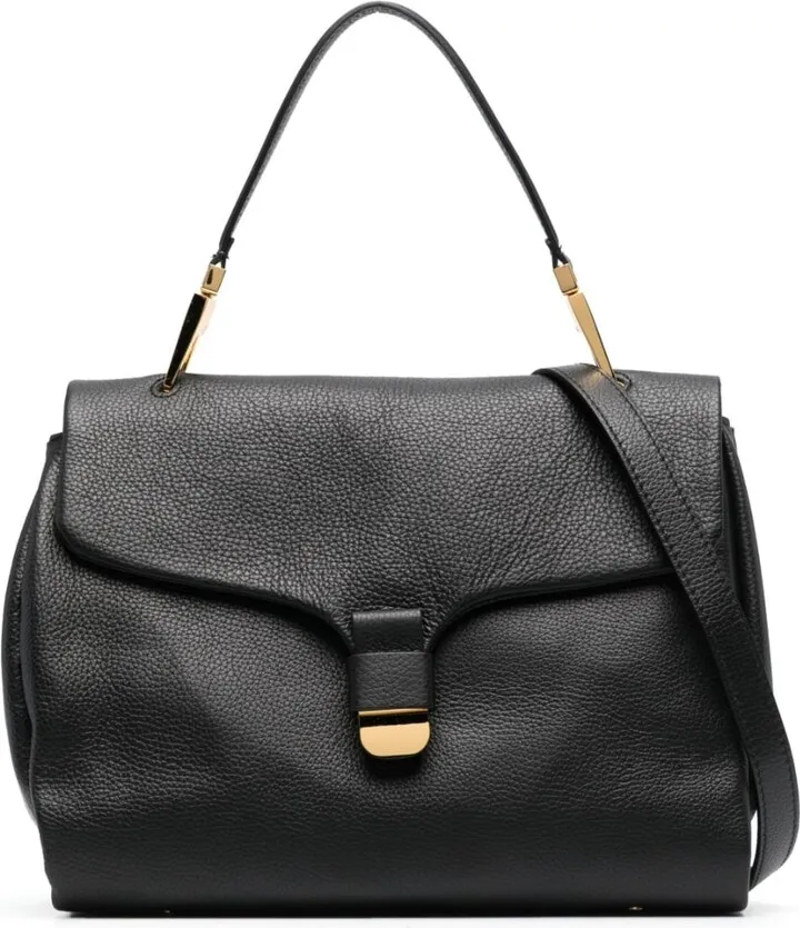 Grained Leather Tote Bag