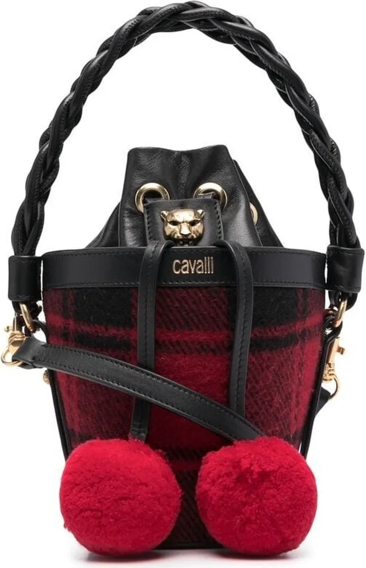 Mini Tartan Pom-Pom Bag
