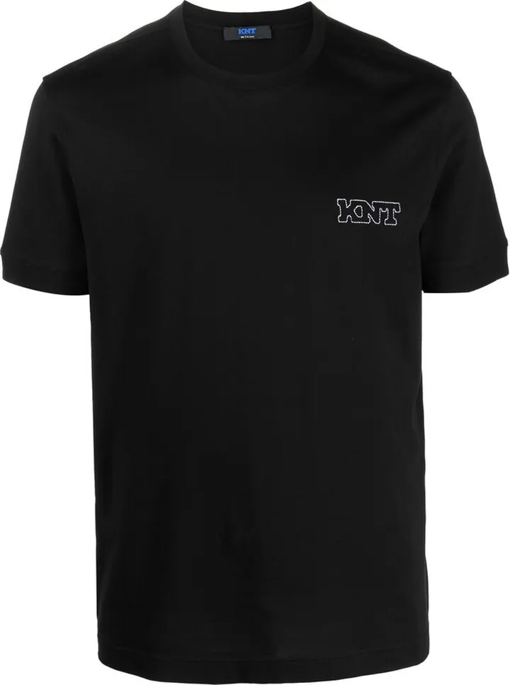 logo-print plain T-shirt