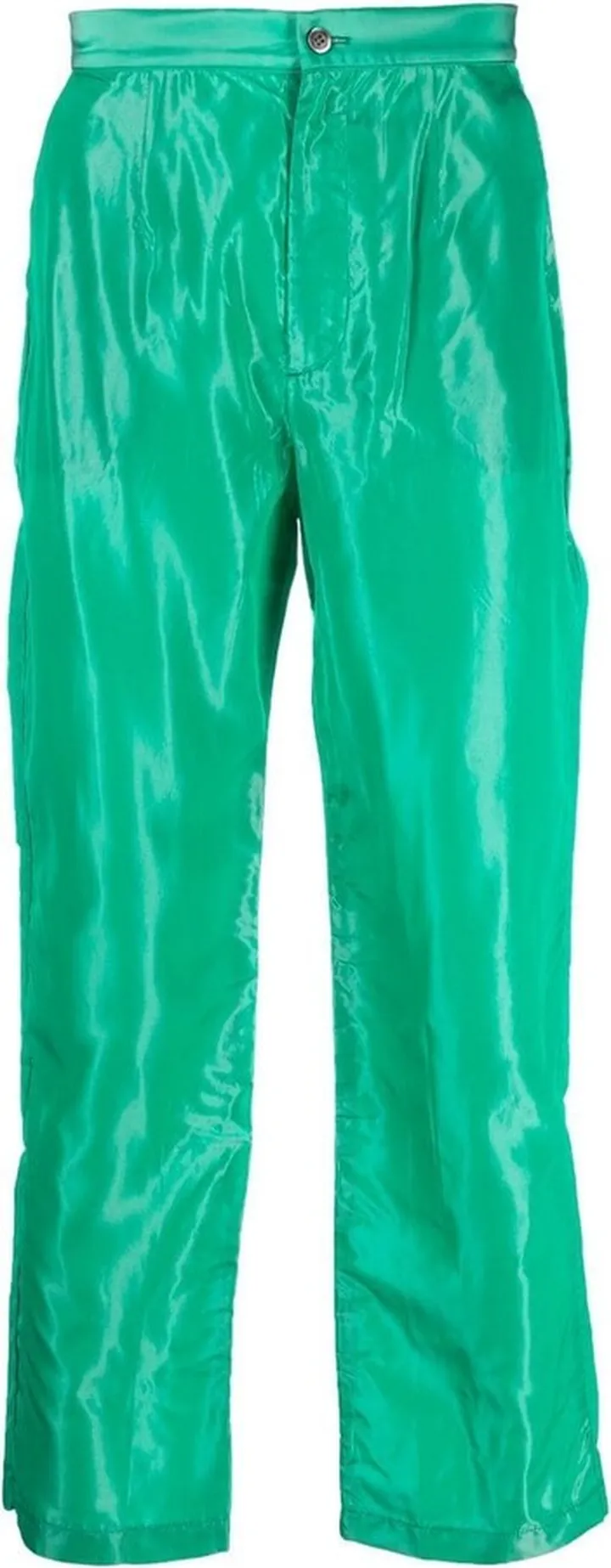 Mid-Rise Straight-Leg Trousers