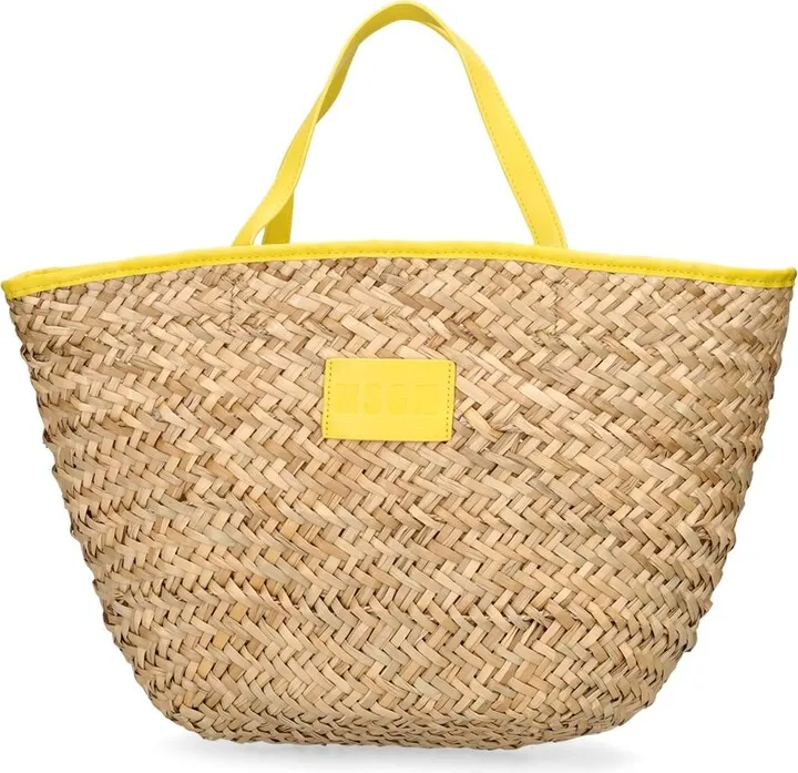 Medium straw tote bag