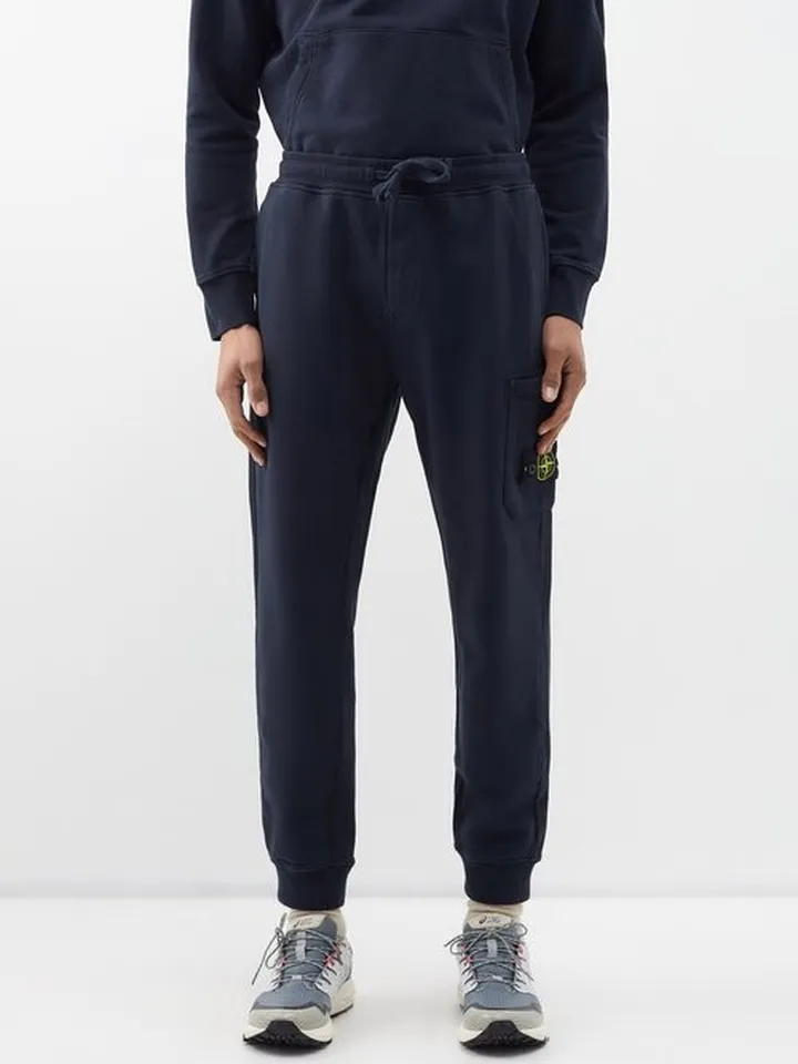 Cotton-jersey Cargo Track Pants