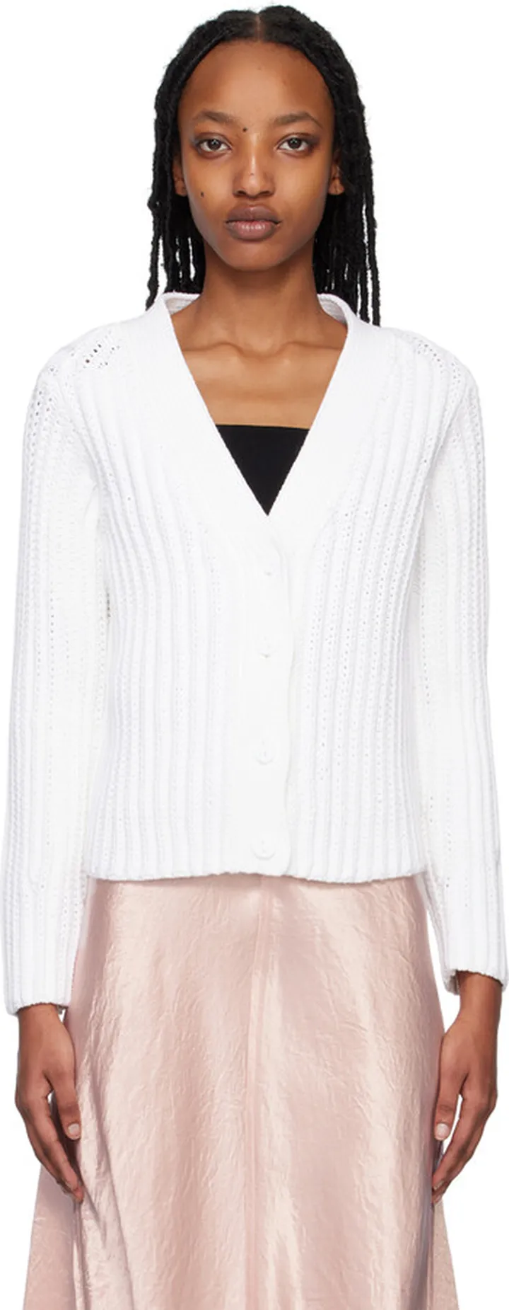 Vince White Wave Cardigan