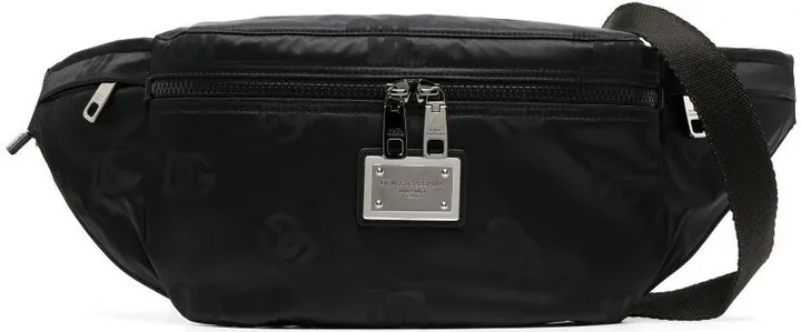 Black Logo Belt Bag