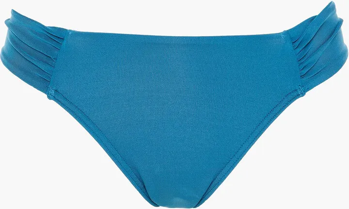 Jetset ruched low-rise bikini briefs