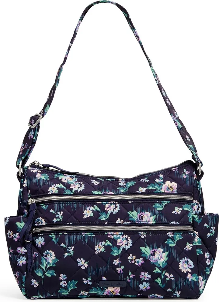 Triple Zip Shoulder Bag