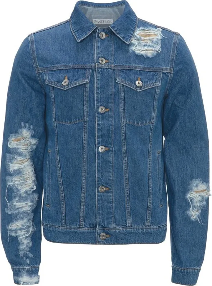 Jw Anderson Distressed Denim Jacket