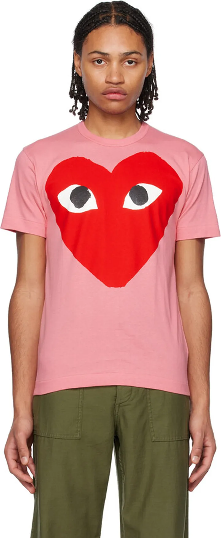 Comme des Garçons Play Pink Heart T-Shirt