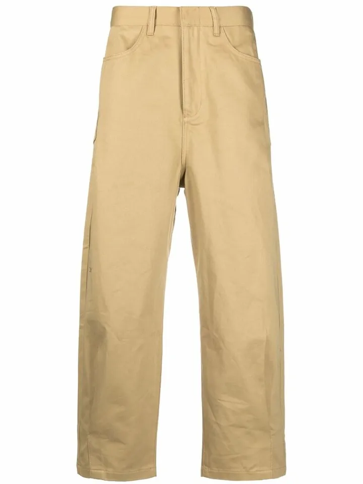 Pleated Straight-Fit Trousers