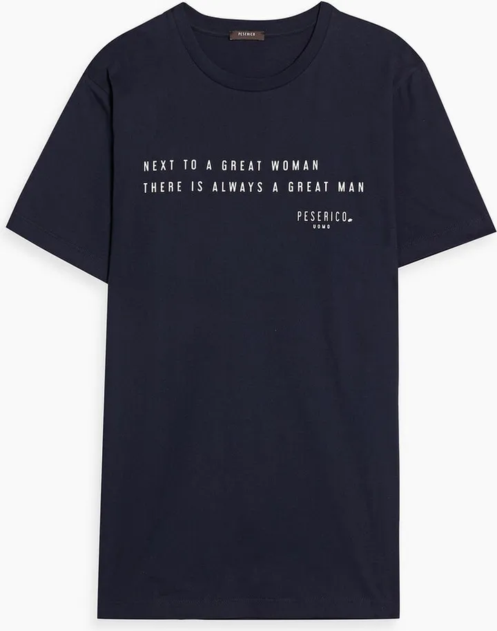 Printed cotton-jersey T-shirt