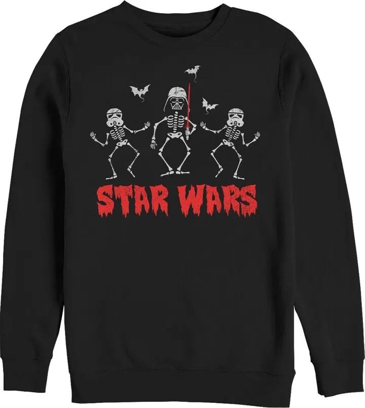 Men's Star Wars Halloween Vader Skeletons Sweatshirt - Navy Blue - Large