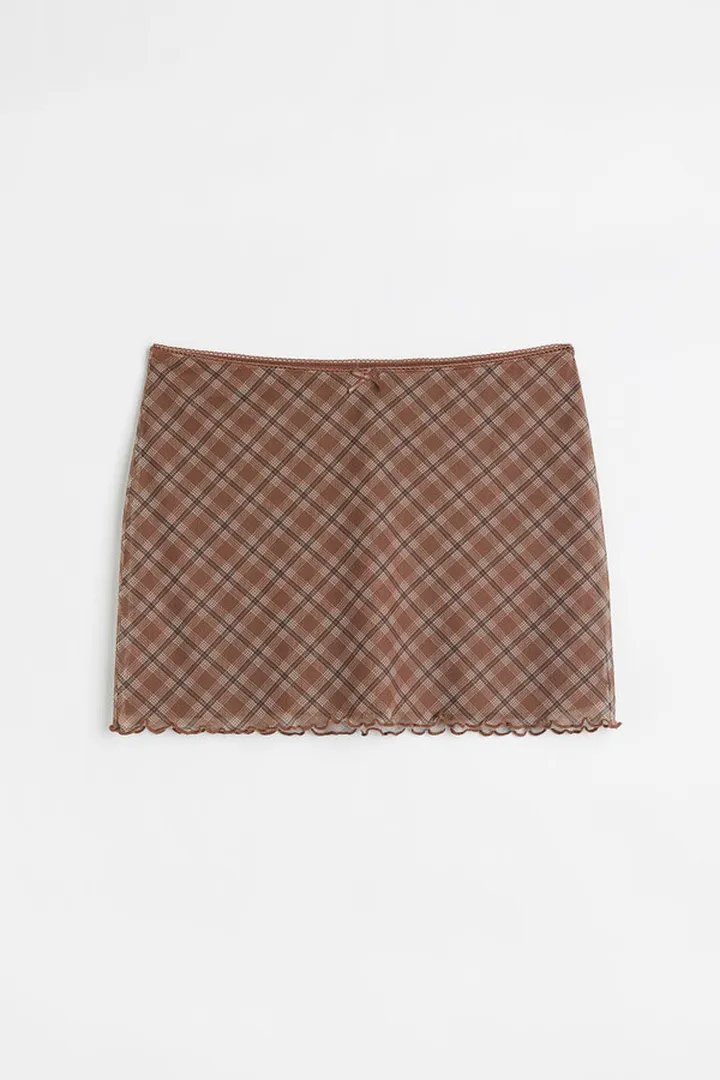 Mesh Mini Skirt