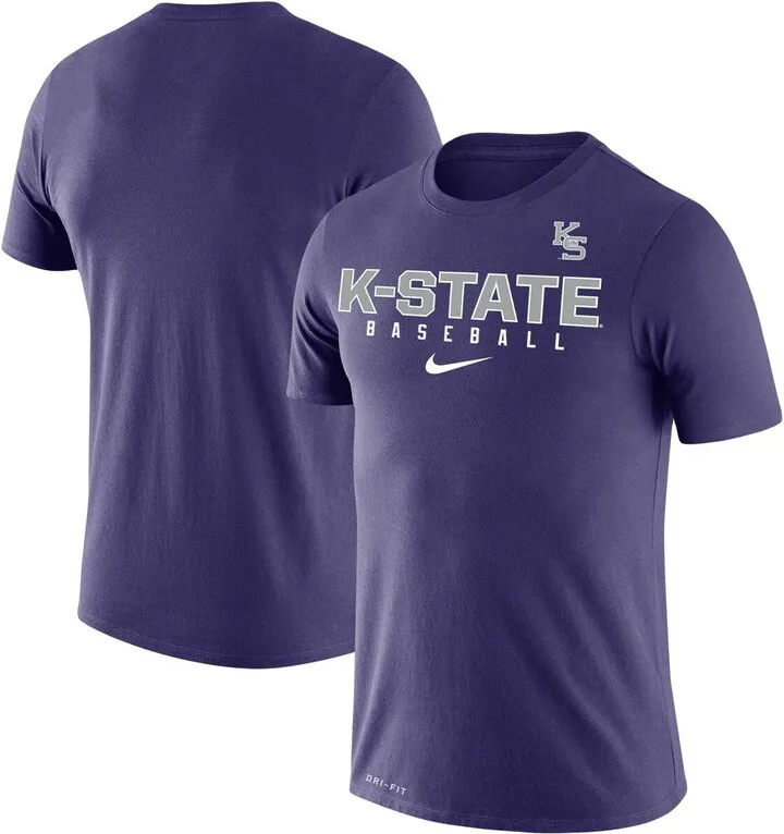 Men's Nike Purple Kansas State Wildcats Baseball Legend Performance T-shirt