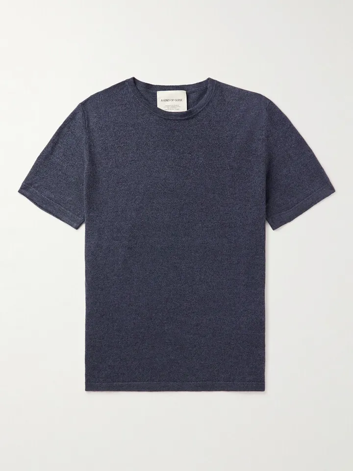 Hamdi Linen and Merino Wool-Blend T-Shirt