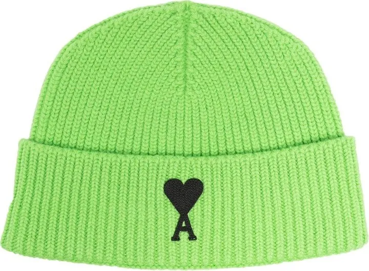 Ami de Coeur ribbed beanie