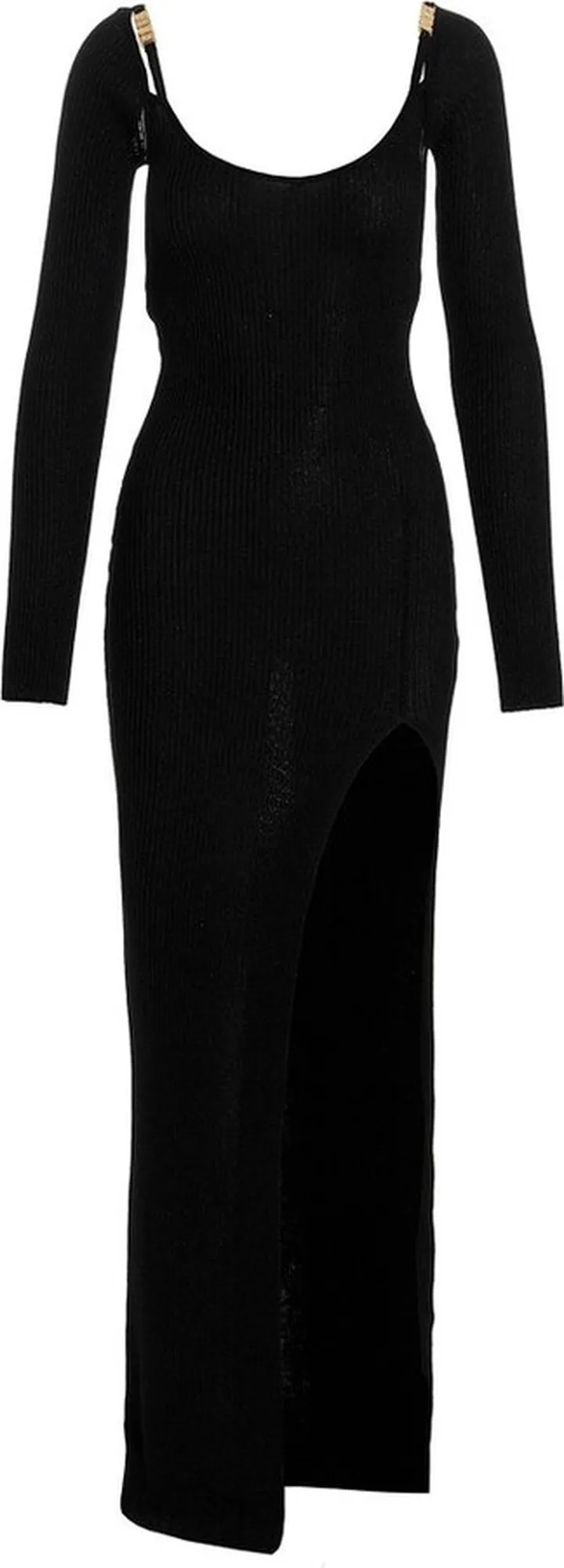 GCDS Side Slit Backless Gown