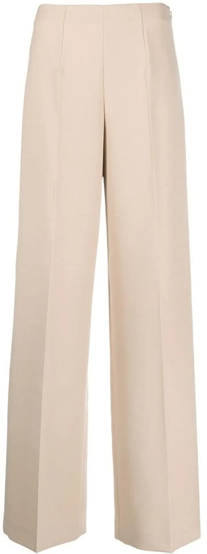 High-Waisted Pleated Trousers