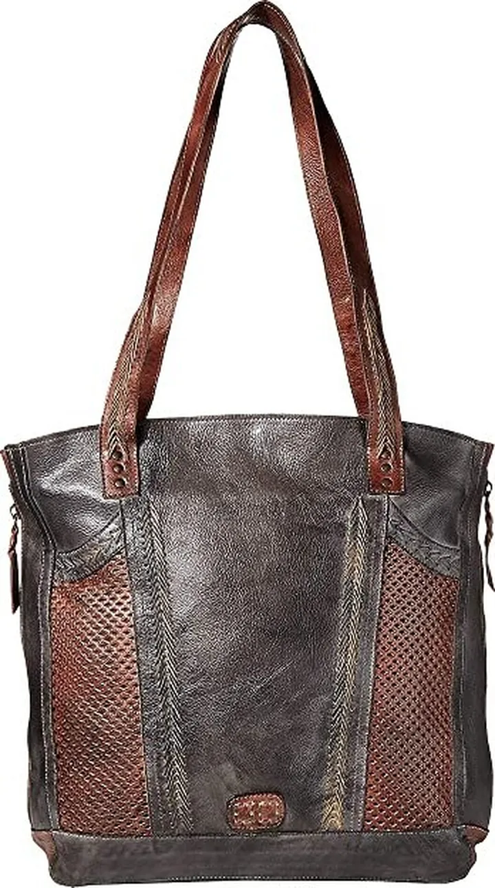 Bed Stu Amelie (Black Teak) Tote Handbags