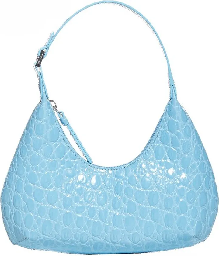 By Far Baby Amber Embossed Shoulder Bag