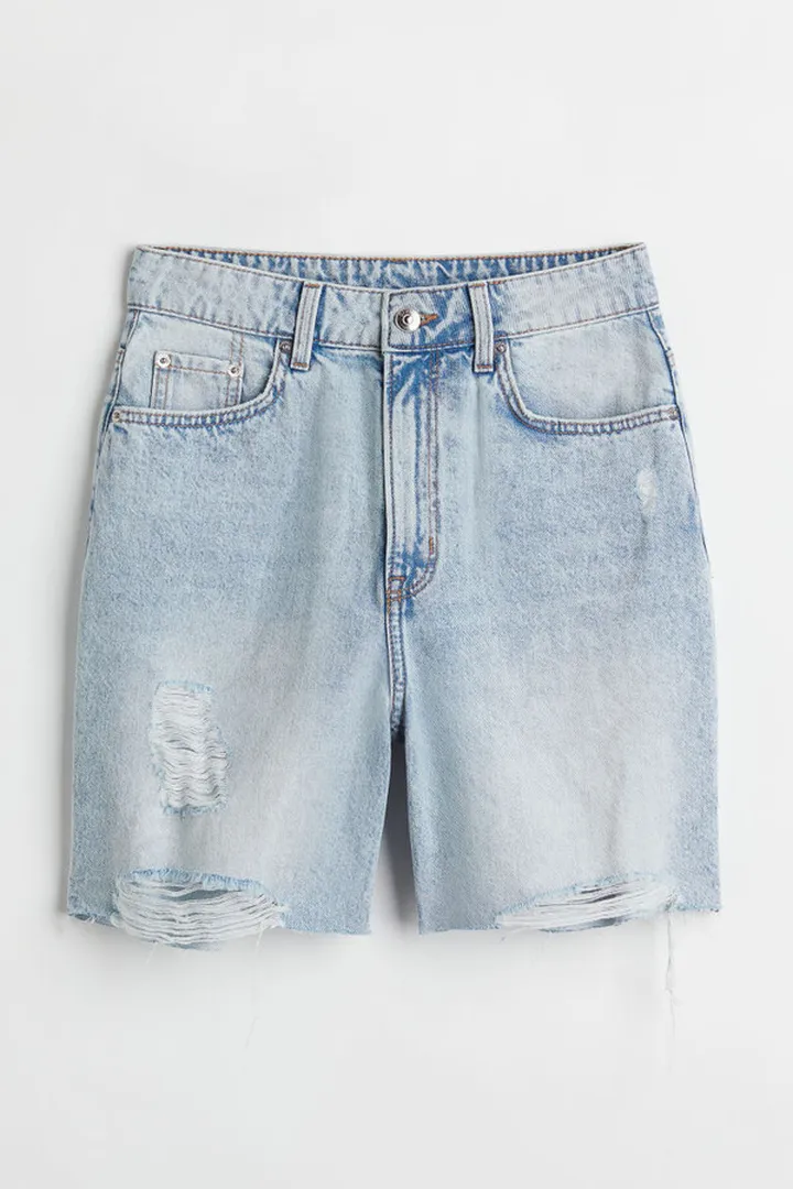 High Waist Bermuda Shorts