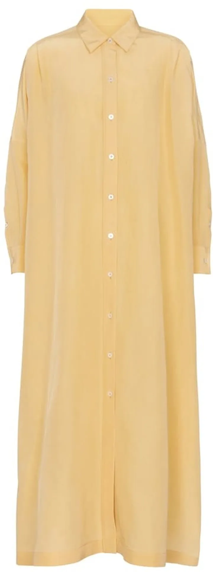 Cotton and silk maxi dress