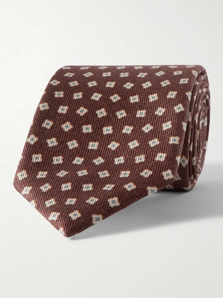 Printed Silk Tie