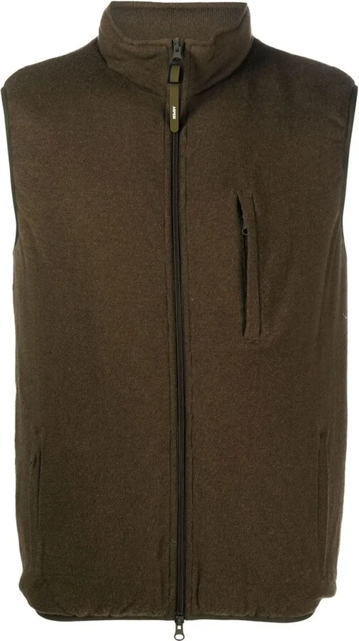 Zip-Up Knitted Gilet