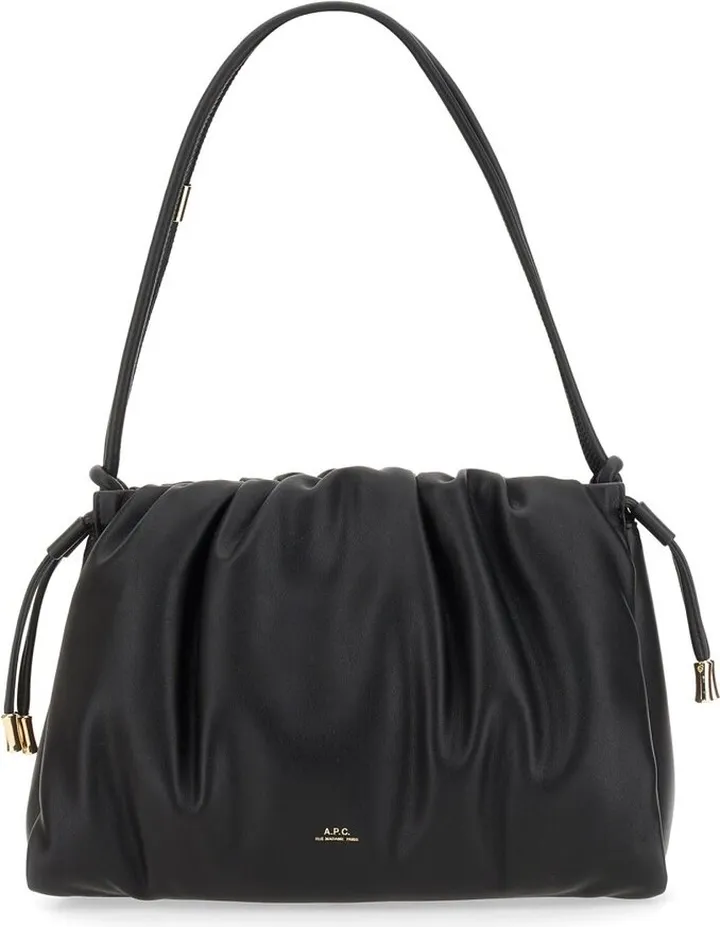A.P.C. Ruched Drawstring Shoulder Bag