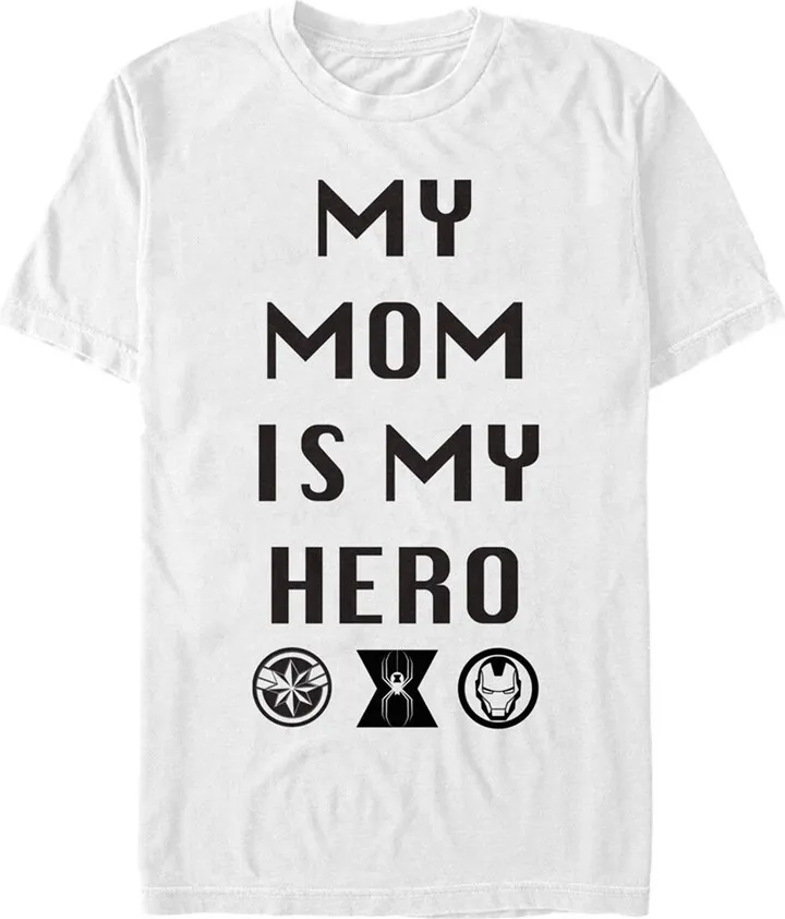 Men's Marvel My Mom Is My Hero T-Shirt - White - Large