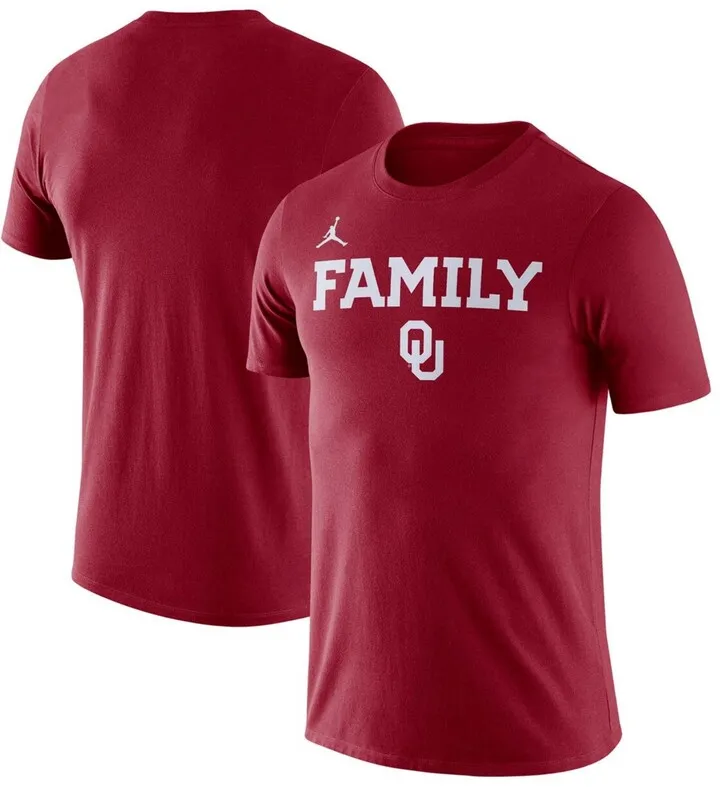 Men's Crimson Oklahoma Sooners Family T-shirt