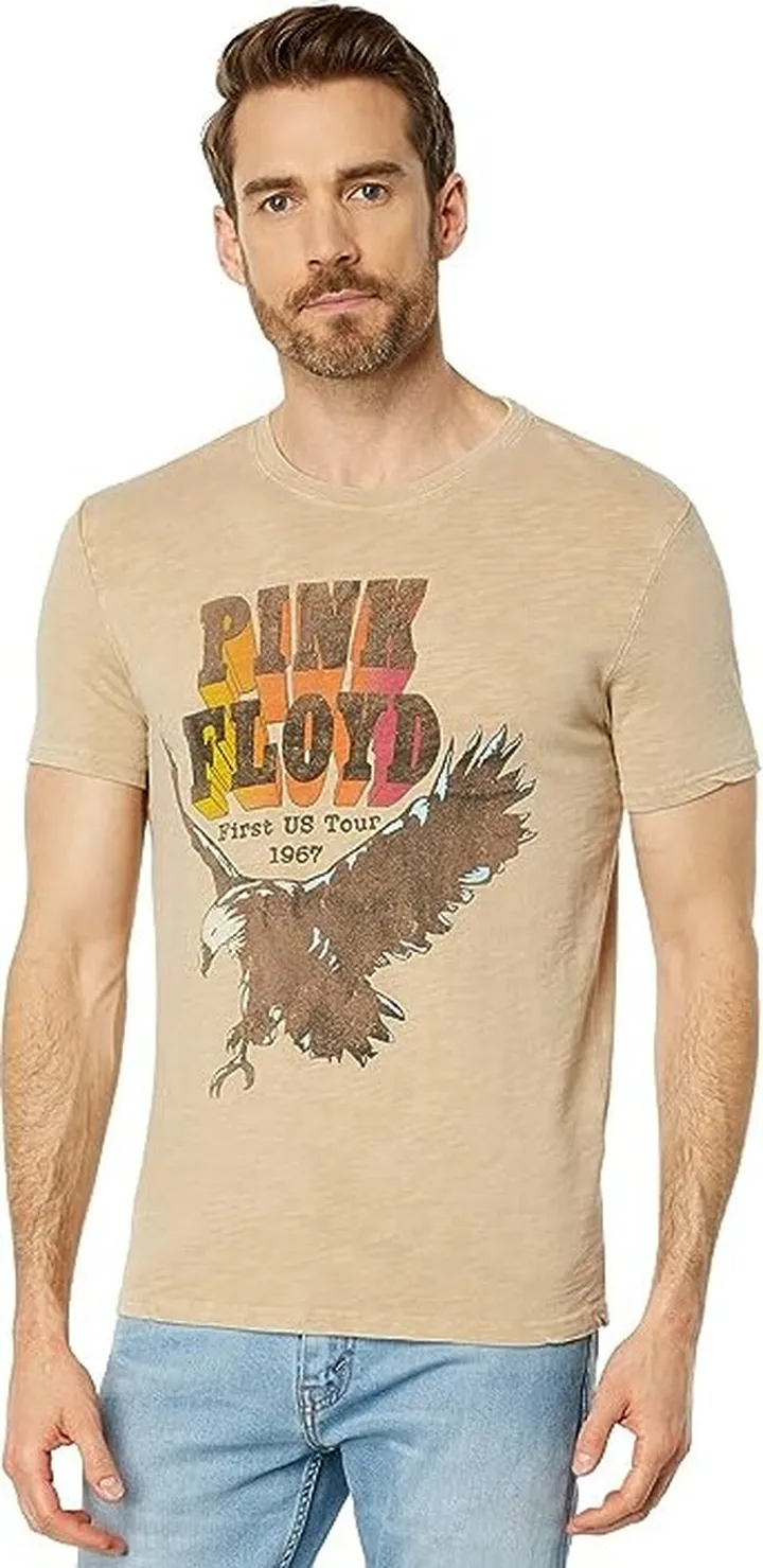 Lucky Brand Pink Floyd Eagle Tee (Cornstalk) Men's Clothing