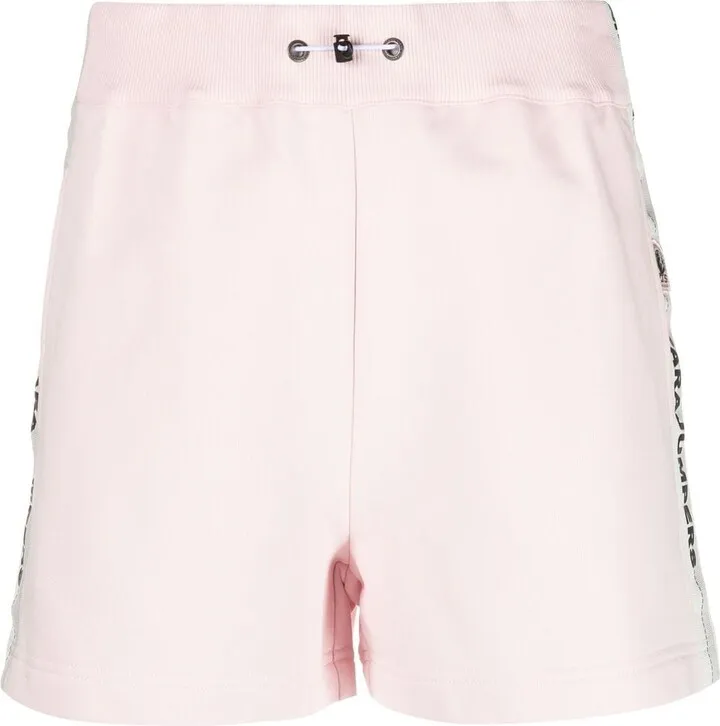 Logo Stripe-Detail Track Shorts