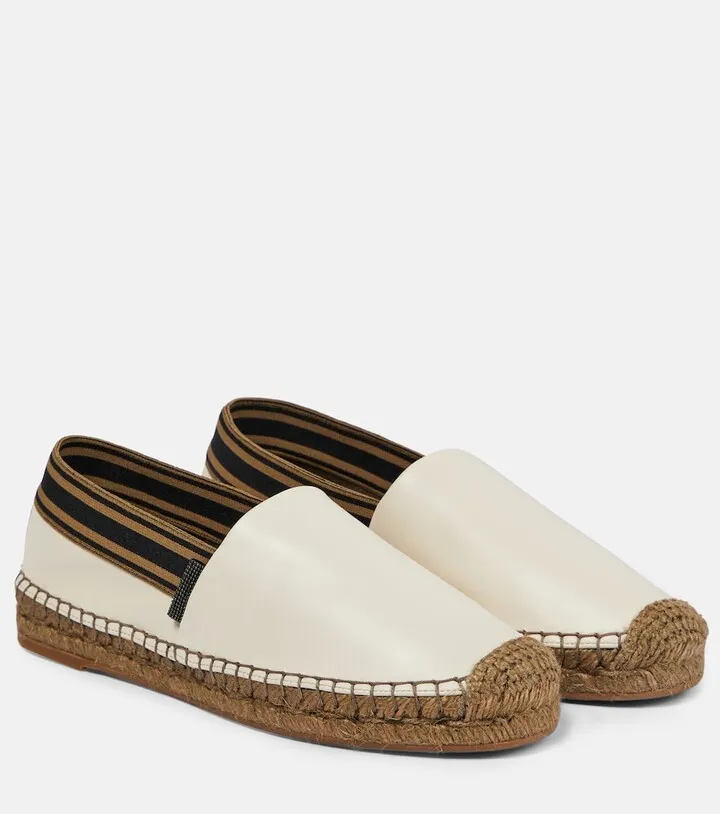 Leather espadrilles