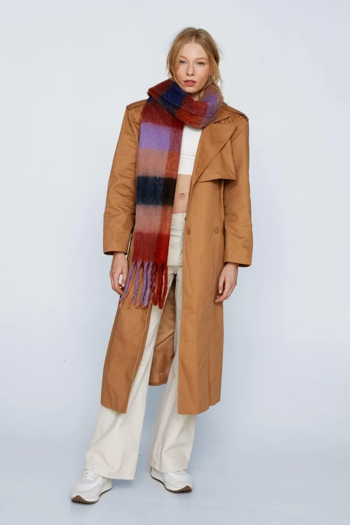 Nasty Gal Womens Extreme Shoulder Trench